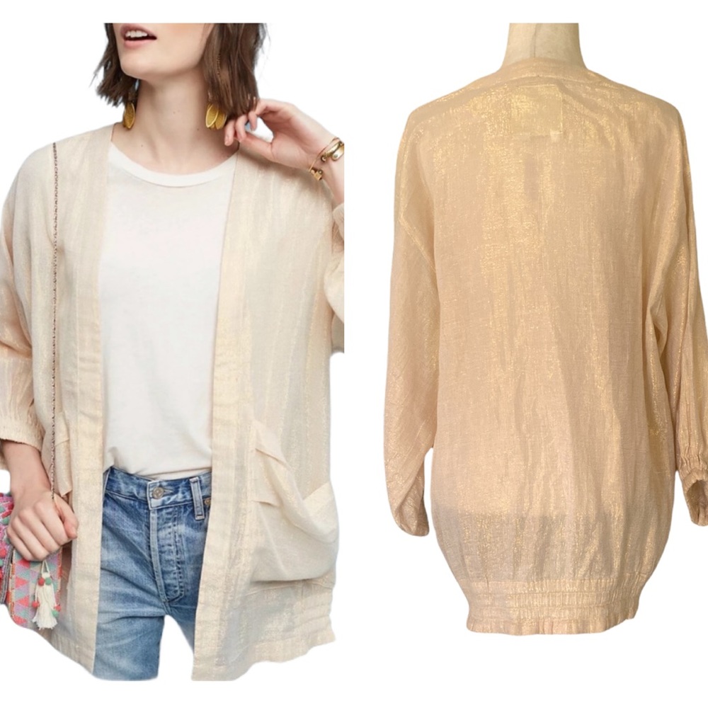 Hei Hei Anthropologie Shimmer Sheer Daybreak Jacket - XS